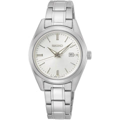 Seiko Women's Watch - Classic Silver Tone Dial Stainless Steel Bracelet | SUR633P1