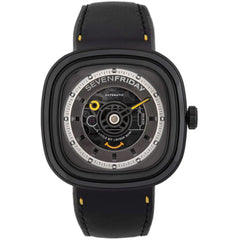 SevenFriday Men's Watch - T-Series Micah's Voice Power Reserve Black Strap | T1-02