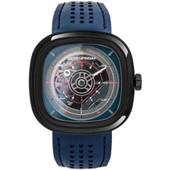 SevenFriday Men's Watch - T-Series Power Reserve Leather Strap Automatic | T3-03