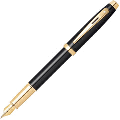 Sheaffer 100 Fountain Pen - Glossy Black Fine Nib | E09322