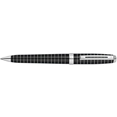 Sheaffer Ballpoint Pen - Prelude Black Lacquer with Horizontal Engravings | E2916451