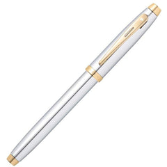 Sheaffer Fountain Pen - 100 Bright Chrome Barrel Cut Out Clip