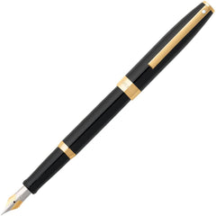 Sheaffer Fountain Pen - Sagaris Glossy Black with Gold Tone Appointments | E09471