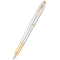 Sheaffer Rollerball Pen - 100 Chrome Barrel Finish with Gold Tone Trims | E1934051