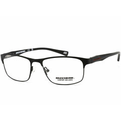 Skechers Men's Eyeglasses - Matte Black Metal Frame Clear Demo Lens | SE3230-N 002