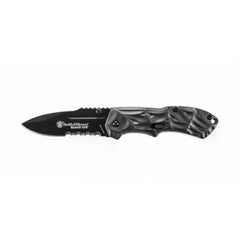 Smith & Wesson Flipper Knife - Black Ops Mini M.A.G.I.C. Grey Handle | SWBLOP3SMS