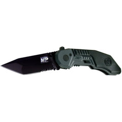Smith & Wesson Flipper Knife - Steel Blade T6061 Aircraft Aluminum Handle | SWMP3BS