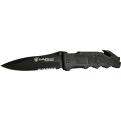 Smith & Wesson Folding Knife - Border Guard Black Coated Aluminum Handle | SWBG1S