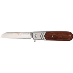 Smith and Wesson Folding Knife - Executive Barlow Wood Handle Liner Lock | SW1179950