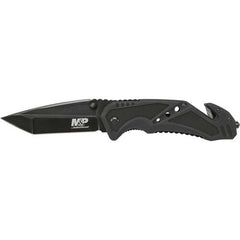 Smith and Wesson Folding Knife - Military and Police Black Tanto Blade | SWMP11B