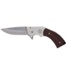 Smith and Wesson Revolver Knife - M325 Brown Wooden Grip Frame Lock | SW1168583