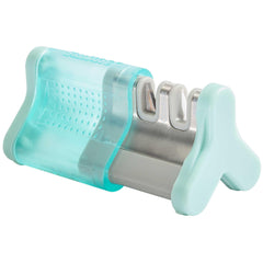 Smith's Knife Sharpener - Slide Sharp Turquoise Edge Grip Technology 2-Slot | SM51136