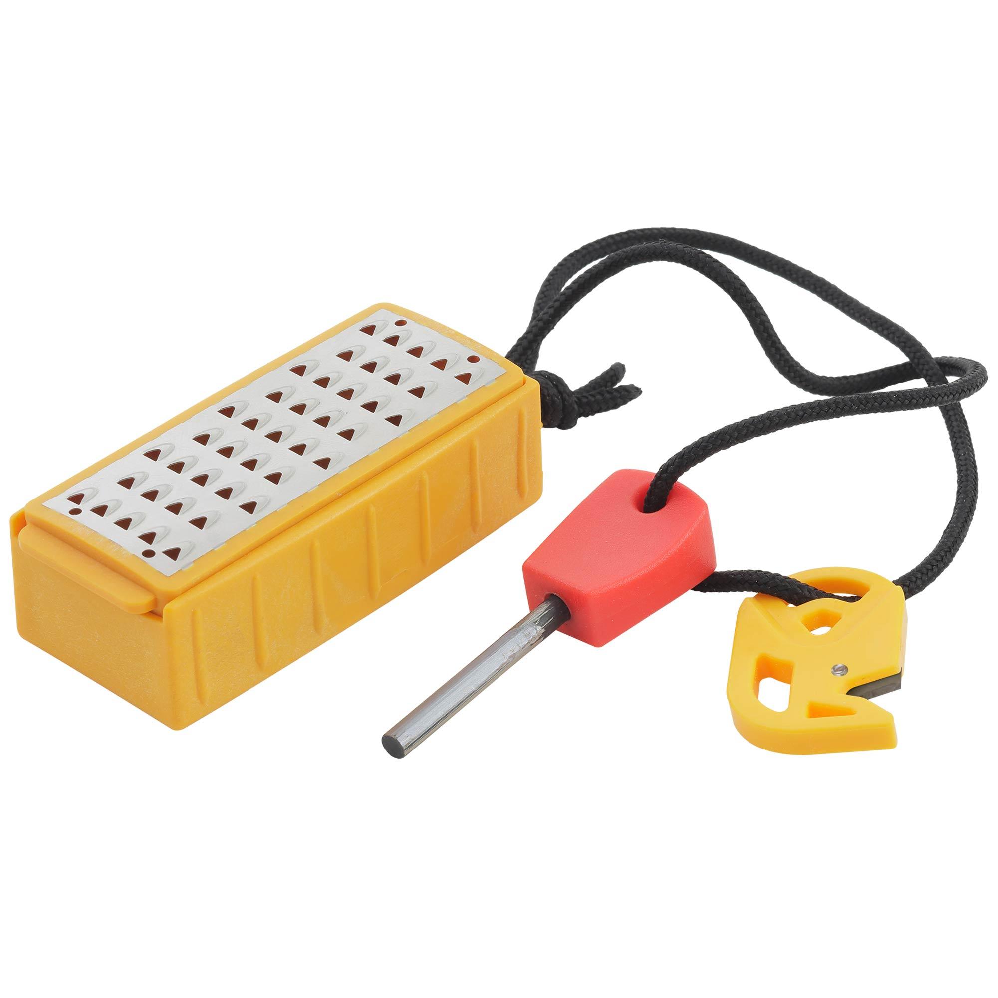 Smith's Pack Pal Tinder Maker - Lanyard Loop Fire Starter with Striker