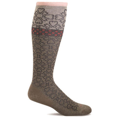 Sockwell Knee High Socks - Botanical Graduated Compression, Khaki | SW43W