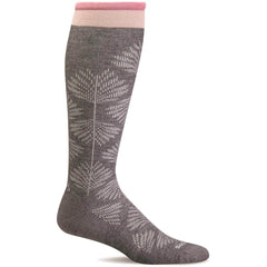 Sockwell Knee High Socks - Full Floral Graduated Compression, Charcoal | SW63W