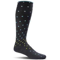 Sockwell Knee High Socks - On the Spot Graduated Compression, Black Multi | SW3W