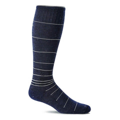 Sockwell Men's Knee High Socks - Circulator Graduated Compression, Navy | SW1M