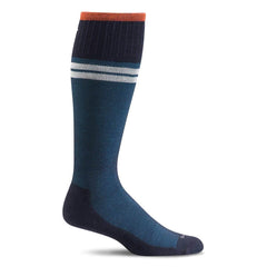 Sockwell Men's Knee High Socks - Sportster Graduated Compression, Navy | SW19M