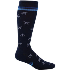 Sockwell Men's Socks - In Flight Graduated Compression, Navy, M/L | SW56M-600-ML