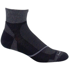 Sockwell Men's Socks - Pulse Quarter Firm Compression, Black, L/XL | SW87M-900-LXL