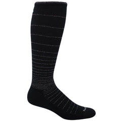 Sockwell Women's Socks - Circulator Compression, Black Sparkle, M/L | SW1W-902-ML