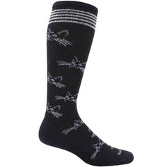Sockwell Women's Socks - Feline Fancy Graduated Cushion, Black, M/L | SW90W-900-ML