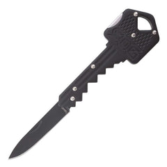 SOG Key Knife - Hardcased Black Drop Point Straight Edge Blade Folding | KEY-101