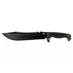 SOG Knife - Jungle Primitive Partially Serrated Steel Blade with Sheath | F03TN-CP