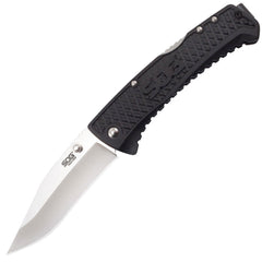 SOG Knife - Traction Black Nylon Handle Satin Finish Steel Blade Folding | TD1011-CP