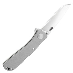 SOG Knife - Twitch II Steel Blade Grey Anodized Aluminum Handle Folding | TWI8-CP