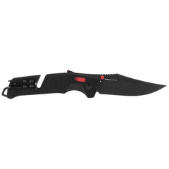 SOG Pocket Knife - Trident AT Steel Blade with Black and Red Handle | 11-12-01-41