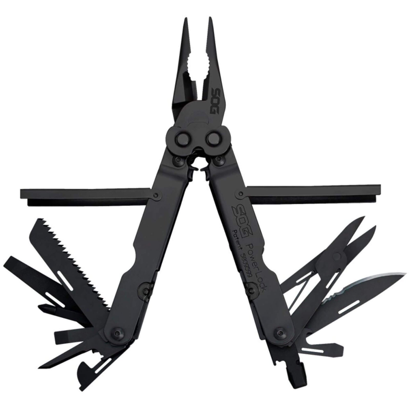 SOG Scissors - Powerlock Eod Black Oxide Finish Multi-Tool with Nylon
