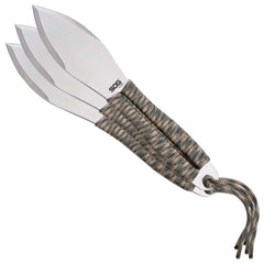 SOG Throwing Knife - Fling Drop Point Double Edged Fixed Blade, 3 Pieces | FX41N-CP