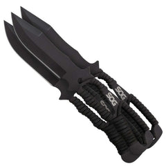 SOG Throwing Knife Set - Stainless Steel Blade with Sheath, 3 Pieces | F041TN-CP