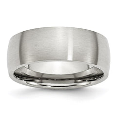 Stainless Steel 8mm Brushed Band