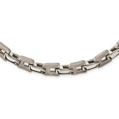 Stainless Steel Brushed and Polished 24in Necklace