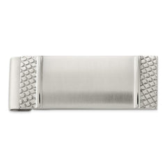 Stainless Steel Brushed and Textured Money Clip
