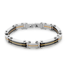 Stainless Steel Cable and GP Links Bracelet, 8.5