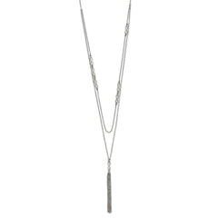 Stainless Steel Infinity Multi Strand w/2in. Ext. Necklace