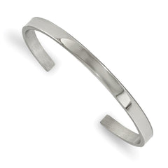 Stainless Steel Polished 5mm Cuff Bangle