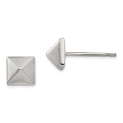 Stainless Steel Polished 6mm Stud Post Earrings