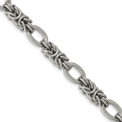 Stainless Steel Polished 8in with 1in ext. Bracelet