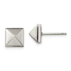 Stainless Steel Polished 8mm Stud Post Earrings