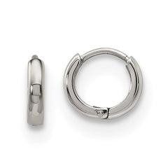 Stainless Steel Polished 9.50mm Endless Hinged Hoops