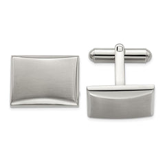 Stainless Steel Polished and Brushed Cufflinks