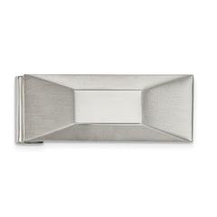Stainless Steel Polished and Brushed Money Clip