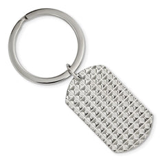 Stainless Steel Polished and Textured Key Chain