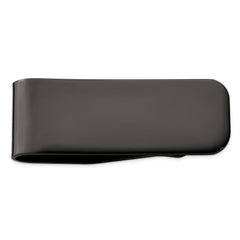 Stainless Steel Polished Black IP-plated Money Clip