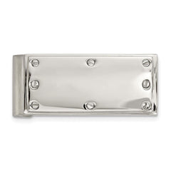 Stainless Steel Polished Screw Money Clip