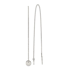 Stainless Steel Polished Threader Earrings